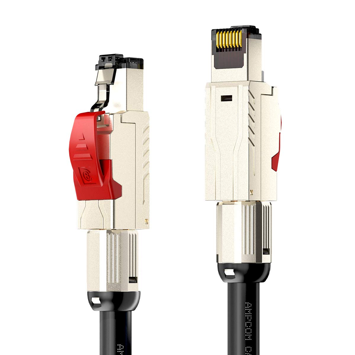 Amazon | AMPCOM CAT8 工業用グレードLANケーブル 15M、SFTP(単線 二重